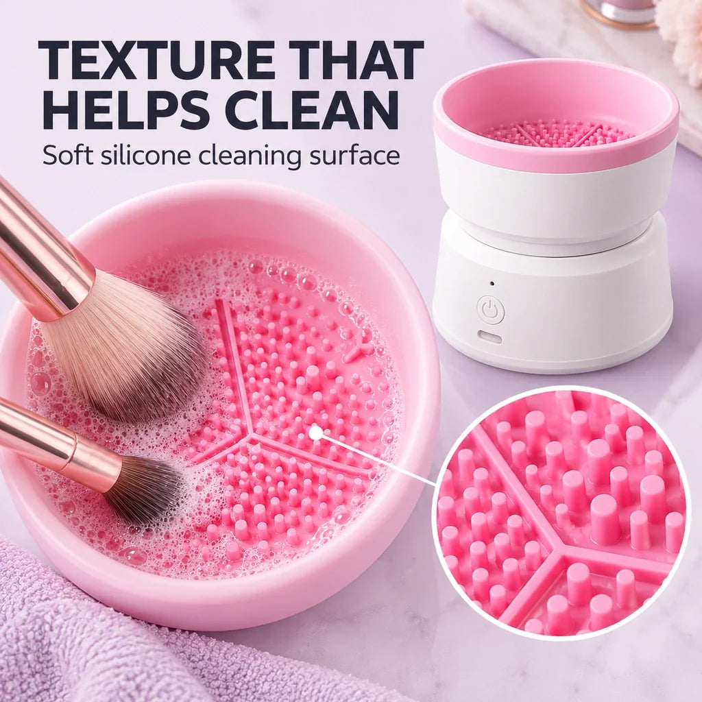 Electric Makeup Brush Cleaning Machine - Quick Wash & Easy Operation
