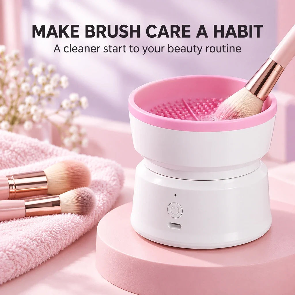 Electric Makeup Brush Cleaning Machine - Quick Wash & Easy Operation
