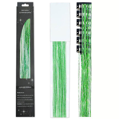 🔥Last Day50%OFF ✨Clip-in Tinsel Hair Extensions (6 tablets) box