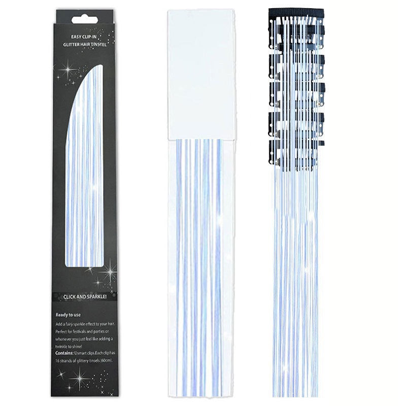 🔥Last Day50%OFF ✨Clip-in Tinsel Hair Extensions (6 tablets) box