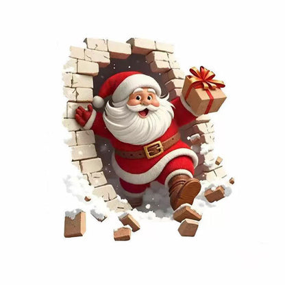 🎅 Santa Claus Wall Sticker : Christmas Cheer & Creative DIY Decor