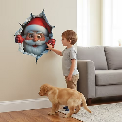 🎅 Santa Claus Wall Sticker : Christmas Cheer & Creative DIY Decor