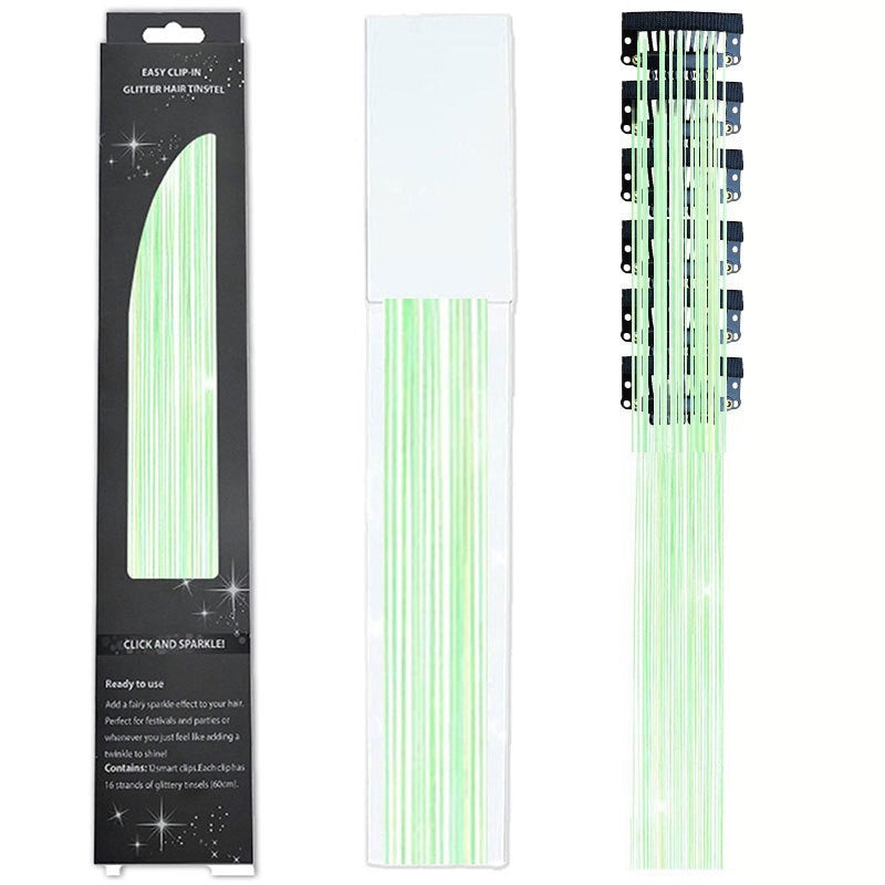 🔥Last Day50%OFF ✨Clip-in Tinsel Hair Extensions (6 tablets) box