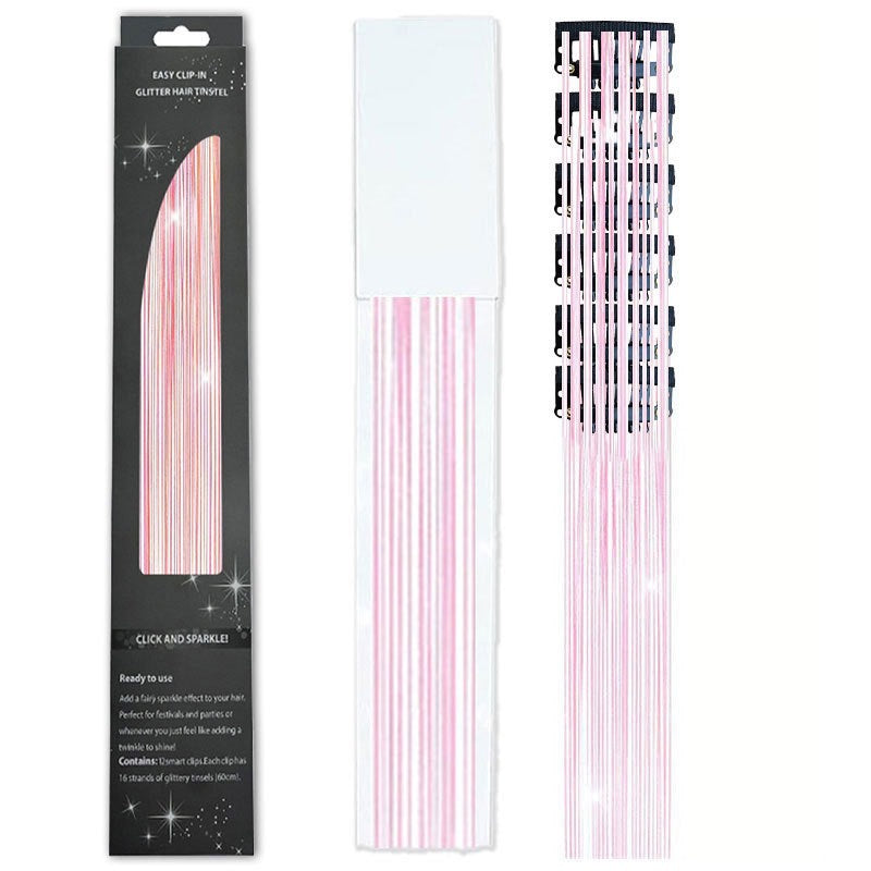 🔥Last Day50%OFF ✨Clip-in Tinsel Hair Extensions (6 tablets) box