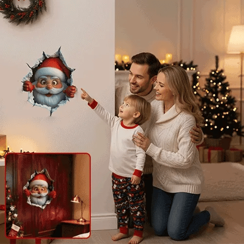 🎅 Santa Claus Wall Sticker : Christmas Cheer & Creative DIY Decor