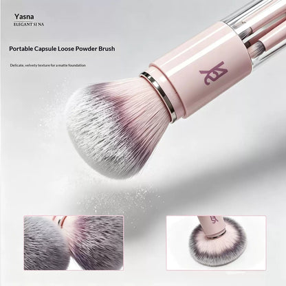 6-in-1 Makeup Brush Set – Portable Multi-Function Beauty Tool