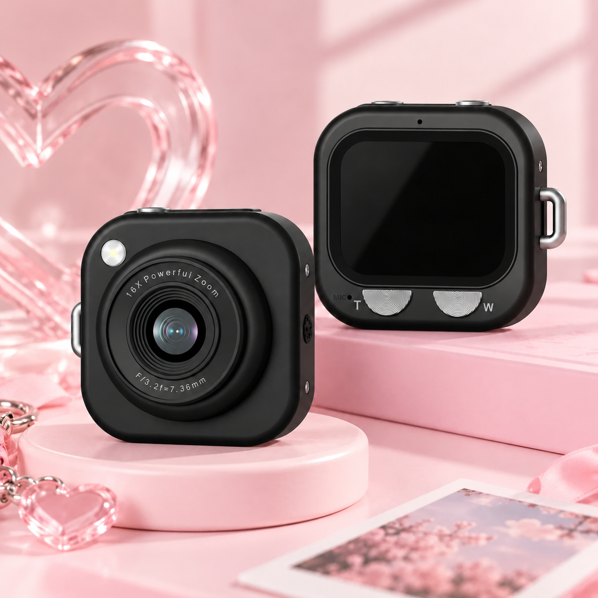 💕Mini Digital Camera – Cute Pocket-Sized Camera with 16X Zoom, Stylish Design & Everyday Memory Capture 📸✨