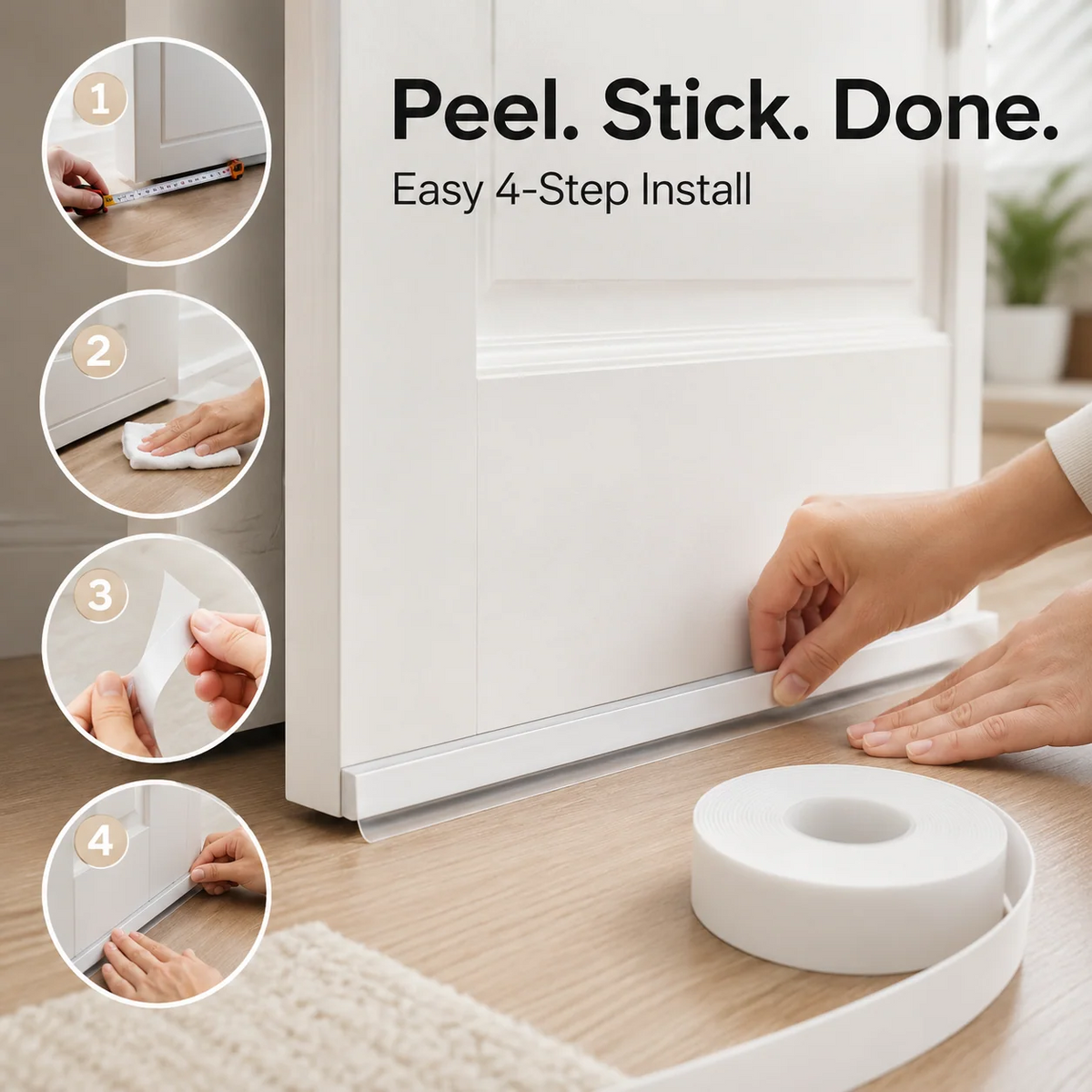 🚪Weatherproof Door &Window Seal Strip - Stop Drafts, Dust & Water Gaps