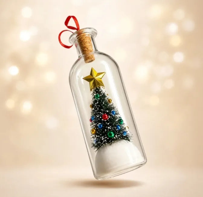 Recordable Voice Message Christmas Memory Bottle - Meaningful & Holiday Decoration