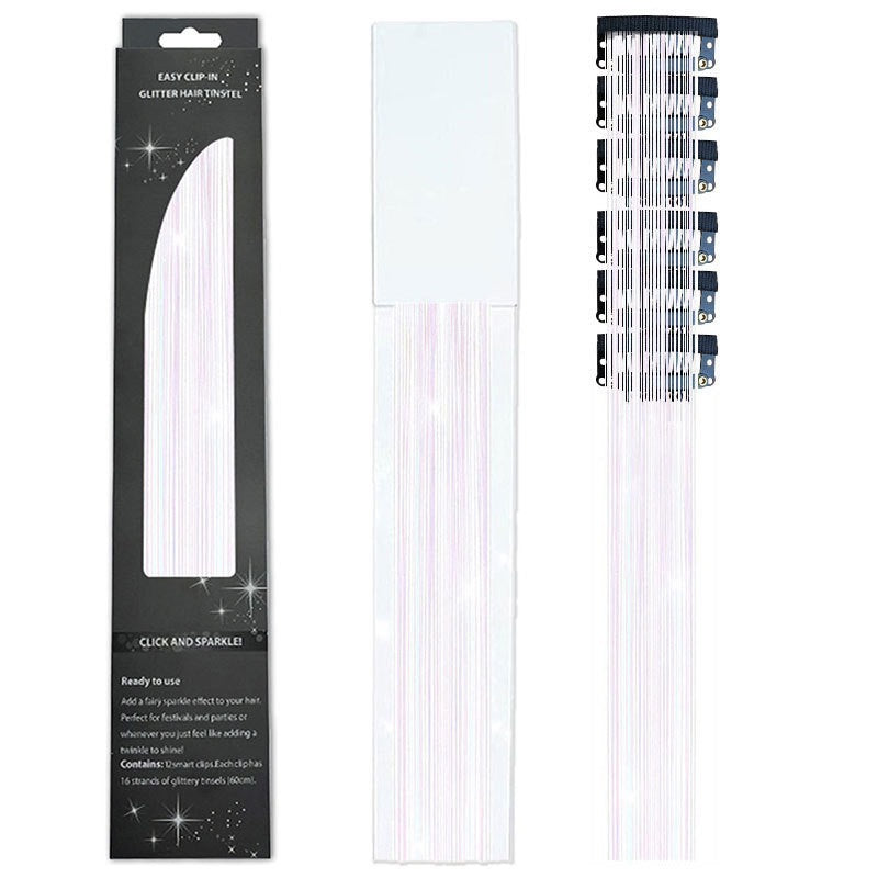 🔥Last Day50%OFF ✨Clip-in Tinsel Hair Extensions (6 tablets) box
