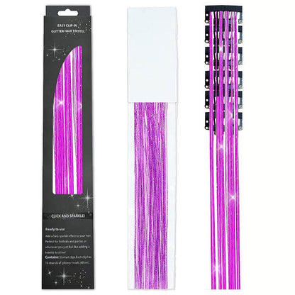 🔥Last Day50%OFF ✨Clip-in Tinsel Hair Extensions (6 tablets) box