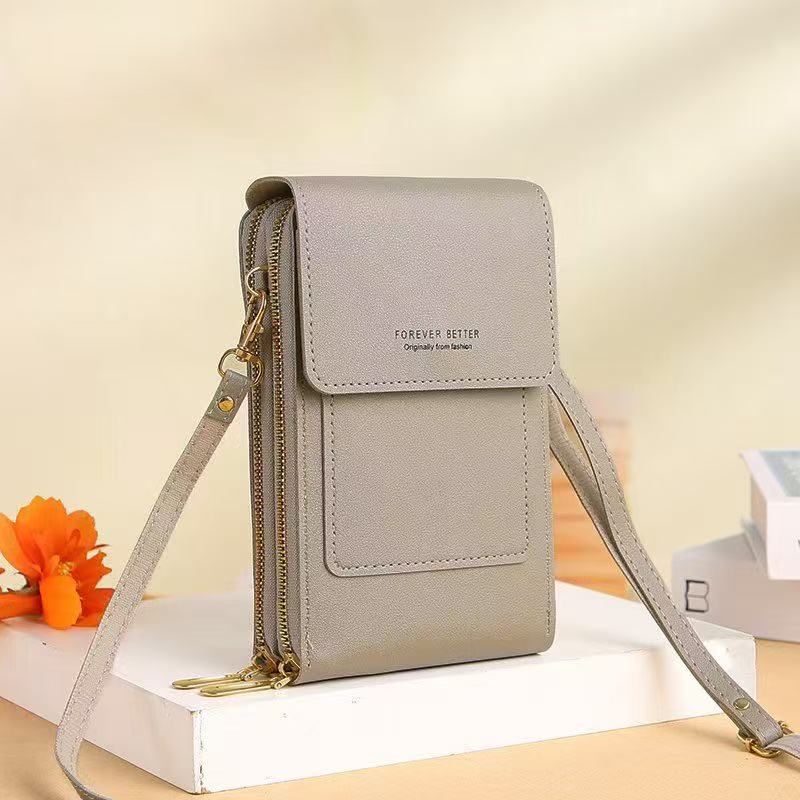 👝🔐Compact Anti-Theft Phone Crossbody Bag:  Multi-Layer Storage & Premium Leather