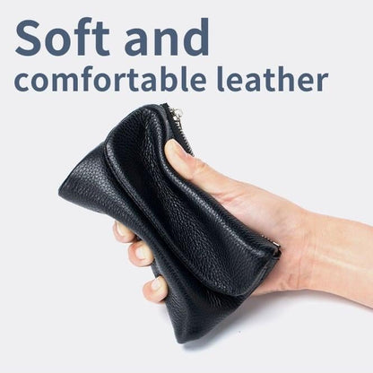 🔥⏰Unisex Pebble Real Leather RFID Wallet🔥