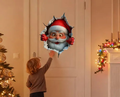 🎅 Santa Claus Wall Sticker : Christmas Cheer & Creative DIY Decor