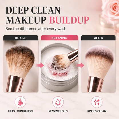 Makeup Brush Cleaner Soap - Deep Cleaning Solid Cleanser