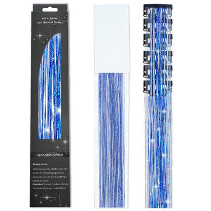 🔥Last Day50%OFF ✨Clip-in Tinsel Hair Extensions (6 tablets) box