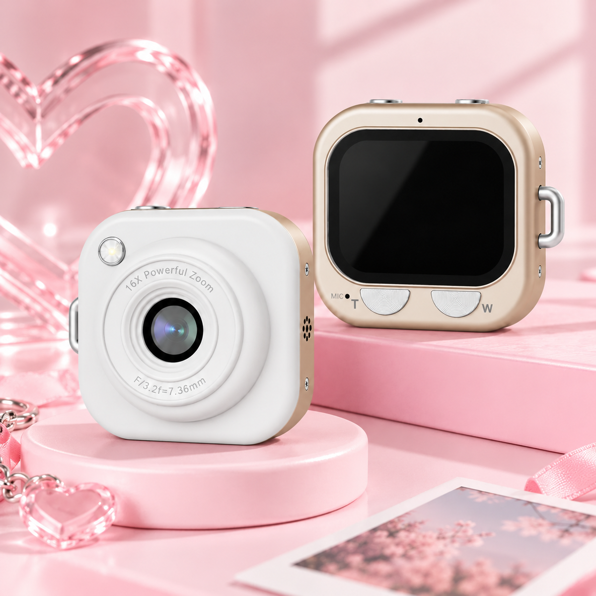 💕Mini Digital Camera – Cute Pocket-Sized Camera with 16X Zoom, Stylish Design & Everyday Memory Capture 📸✨