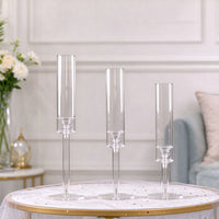 3 Candles Holder(H: 17.7in-19.6in-21.6in)