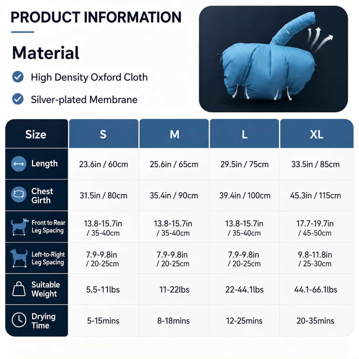 Hands-Free Pet Drying Bag – Quick Drying Towel Bag for Dogs & Cats After Bath