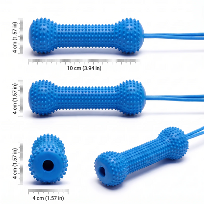 🐶 Dog Teeth Cleaning Toy – Interactive Dental Chew Bone with Rope to Help Keep Your Dog’s Mouth Open for Easier Brushing & Oral Care 🦷💙