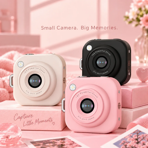 💕Mini Digital Camera – Cute Pocket-Sized Camera with 16X Zoom, Stylish Design & Everyday Memory Capture 📸✨