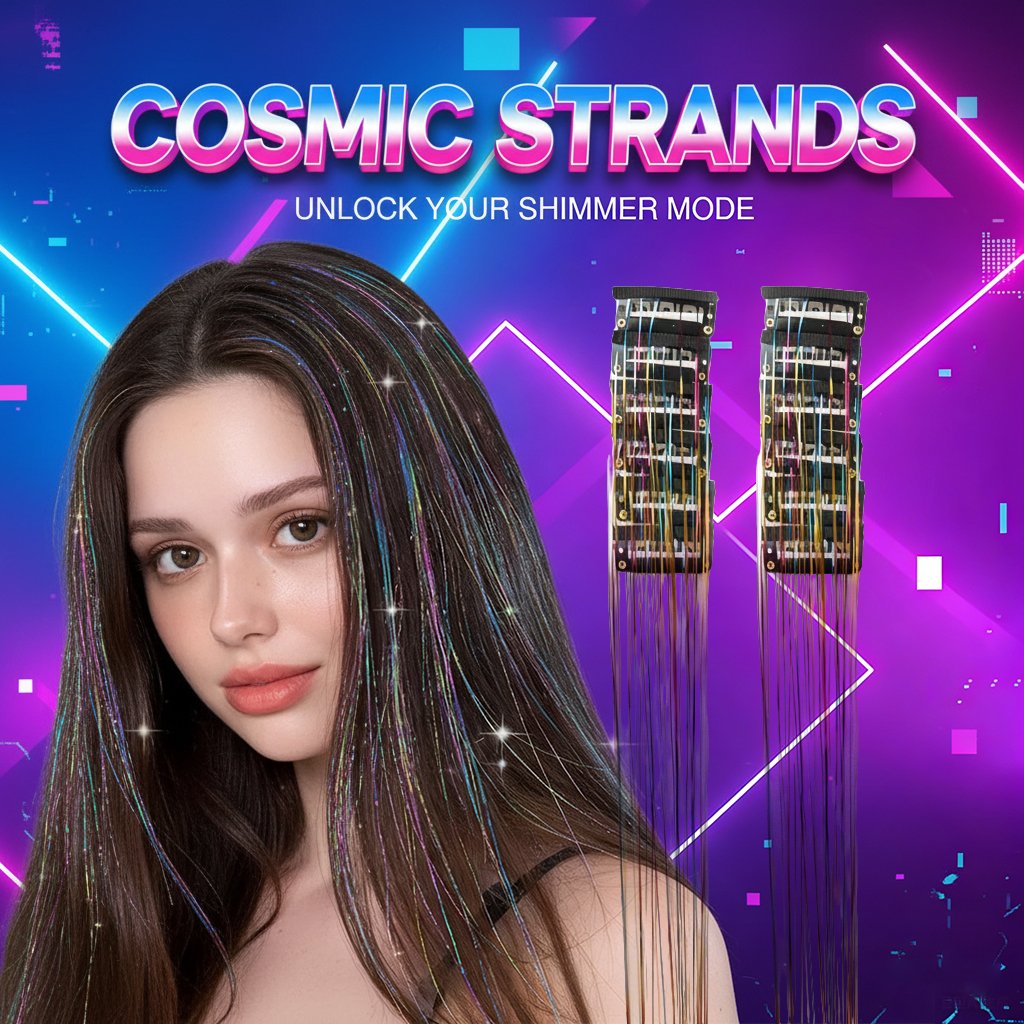 🔥Last Day50%OFF ✨Clip-in Tinsel Hair Extensions (6 tablets) box