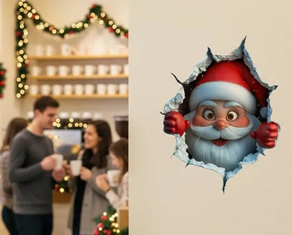 🎅 Santa Claus Wall Sticker : Christmas Cheer & Creative DIY Decor