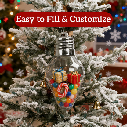 Christmas Bulb Gift Jar