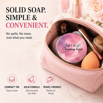 Makeup Brush Cleaner Soap - Deep Cleaning Solid Cleanser