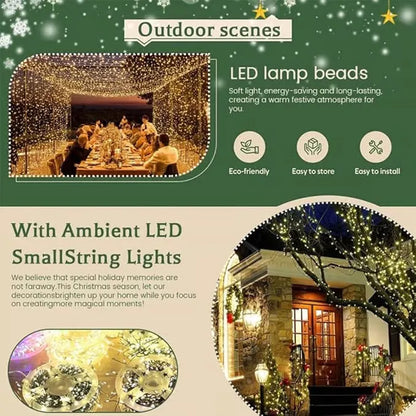 ✨ LED Copper Wire Firecracker String Lights – Sparkling Christmas & Holiday Decorations