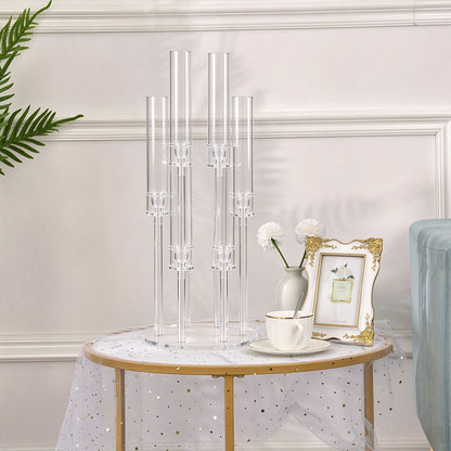 Elegant Acrylic Candelabra Candle Holder: Modern & Stylish Home Decor, and Perfect for Party, Wedding, Birthday