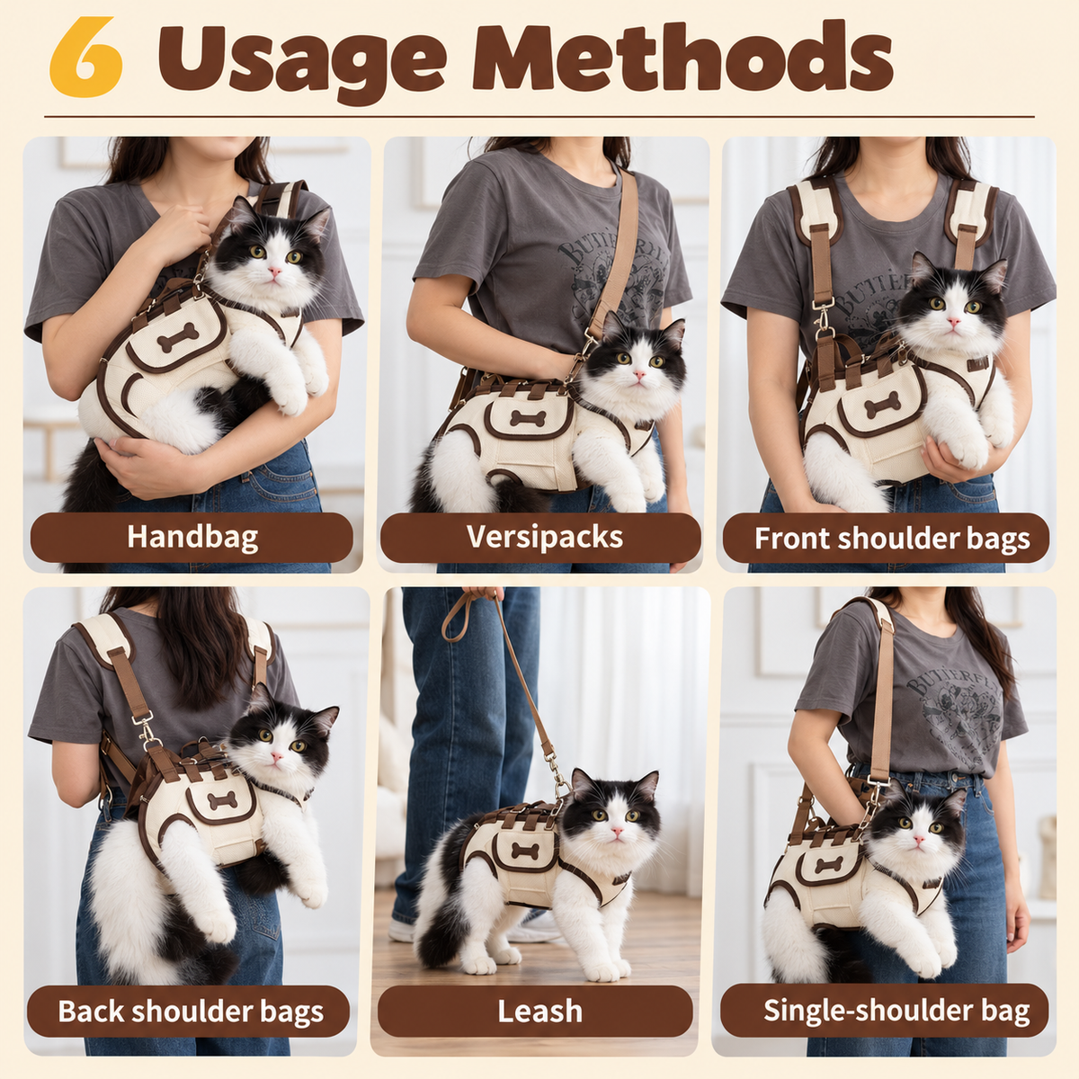 Multifunctional Portable Pet Backpack