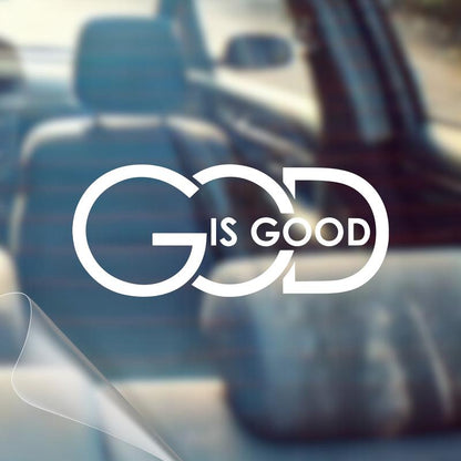 🙏 "God Is Good" Christian Car Decal Sticker | Faith-Inspired Design & Premium Religious Décor