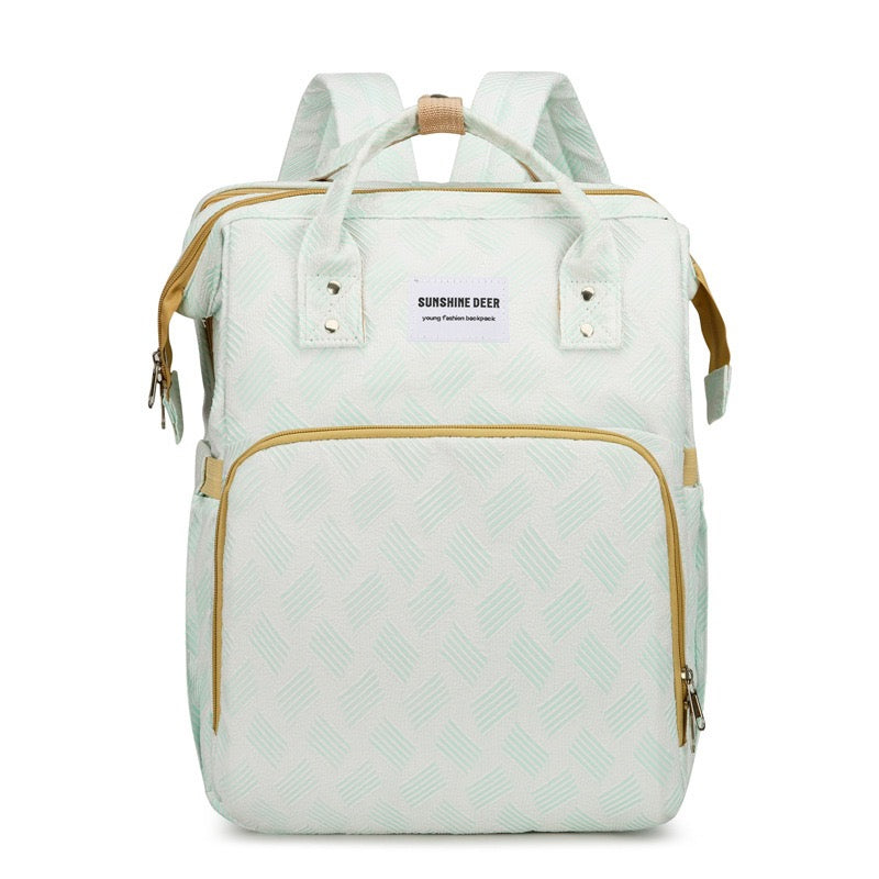 Premium Diaper Backpack – All-in-One Baby Bag with USB Charging Port, Stroller Straps & Smart Storage for Busy Parents 🍼✨