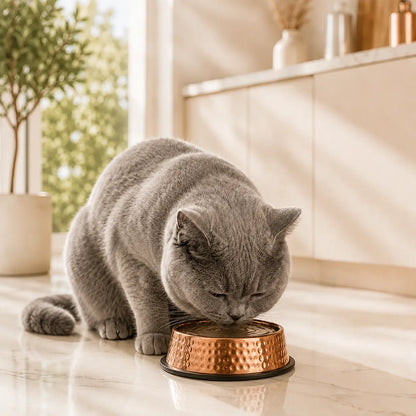 99.9% Pure Copper Bowl for Dogs & Cats