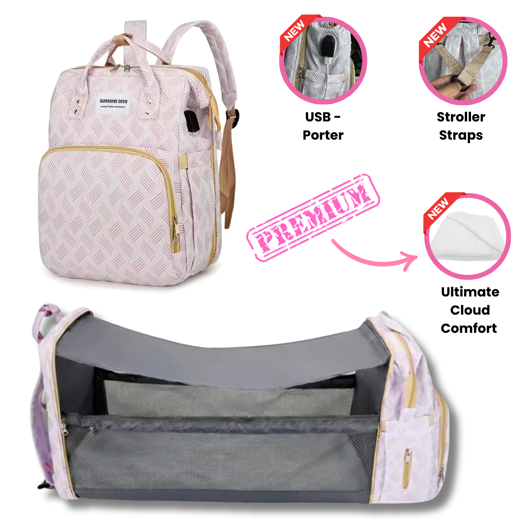Momshell Premium diaper backpack - Green