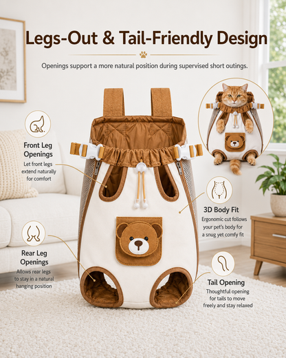 Cozy Front Pet Carrier Backpack
