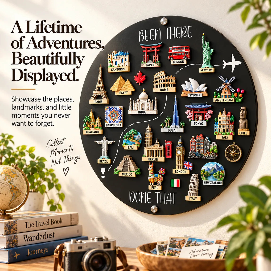 🌎✨Travel Magnet Board - 💕Every Magnet Has a Story. Every Journey Deserves a Place