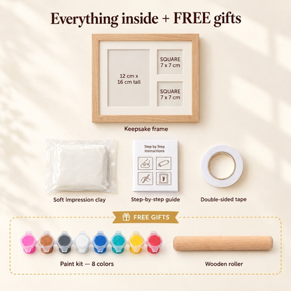 Baby & Pet Paw Print Keepsake Frame – A Forever Memory of Your Little Loves
