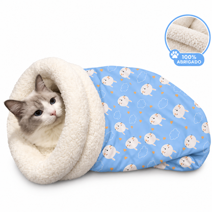 🐱 Mimora Cozy Cat Nest Sleeping Bag – Ultra-Soft Plush Warm Bed for Cats, Snuggly Hideaway for Sweet Dreams 💤💕