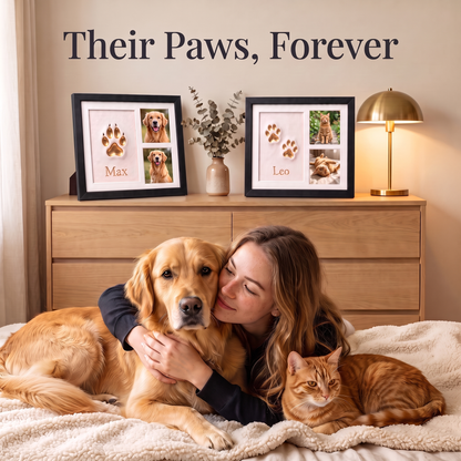 Baby & Pet Paw Print Keepsake Frame – A Forever Memory of Your Little Loves