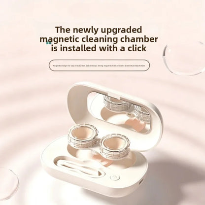 Rechargable portable Ultrasonic Contact Lens Cleaner machine Fit Disposal Soft Lens Colored Contact RGP and OK Lens