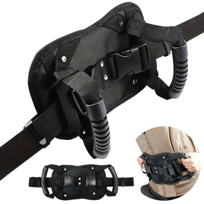 Adjustable Motorcycle Rear Seat Armrests Anti-Slip Handles for Travel - Main product image
