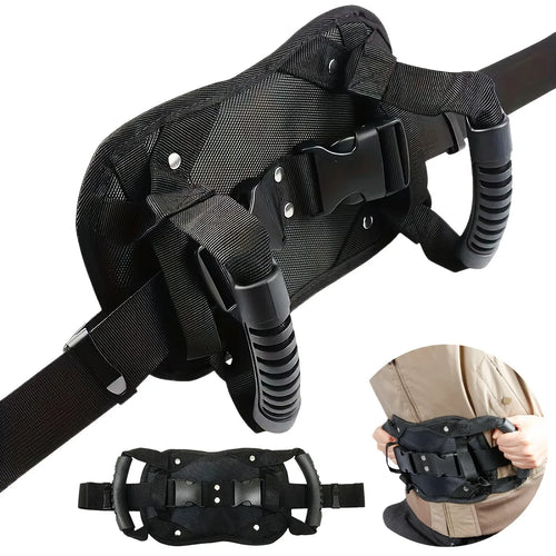 Adjustable Motorcycle Rear Seat Armrests Anti-Slip Handles for Travel - Main product image
