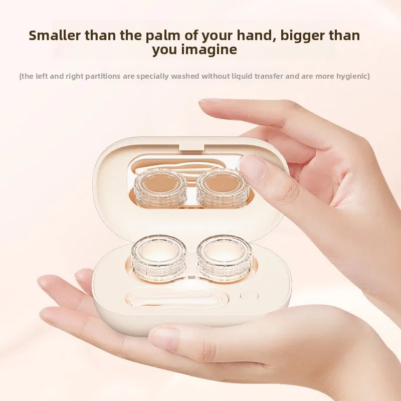 Rechargable portable Ultrasonic Contact Lens Cleaner machine Fit Disposal Soft Lens Colored Contact RGP and OK Lens
