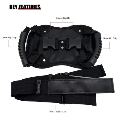 Adjustable Motorcycle Rear Seat Armrests Anti-Slip Handles for Travel - Product image 5