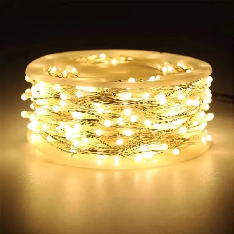 ✨ LED Copper Wire Firecracker String Lights – Sparkling Christmas & Holiday Decorations