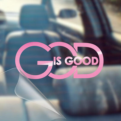 🙏 "God Is Good" Christian Car Decal Sticker | Faith-Inspired Design & Premium Religious Décor