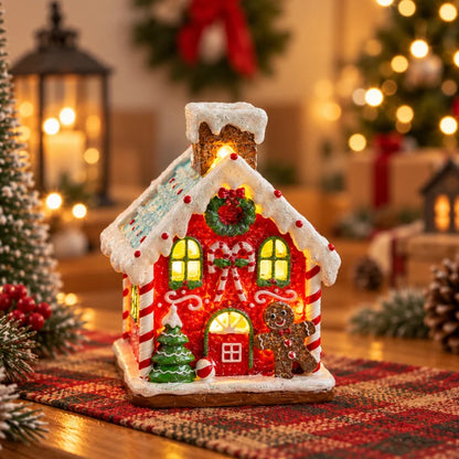 Light-Up Spinning Christmas Village
