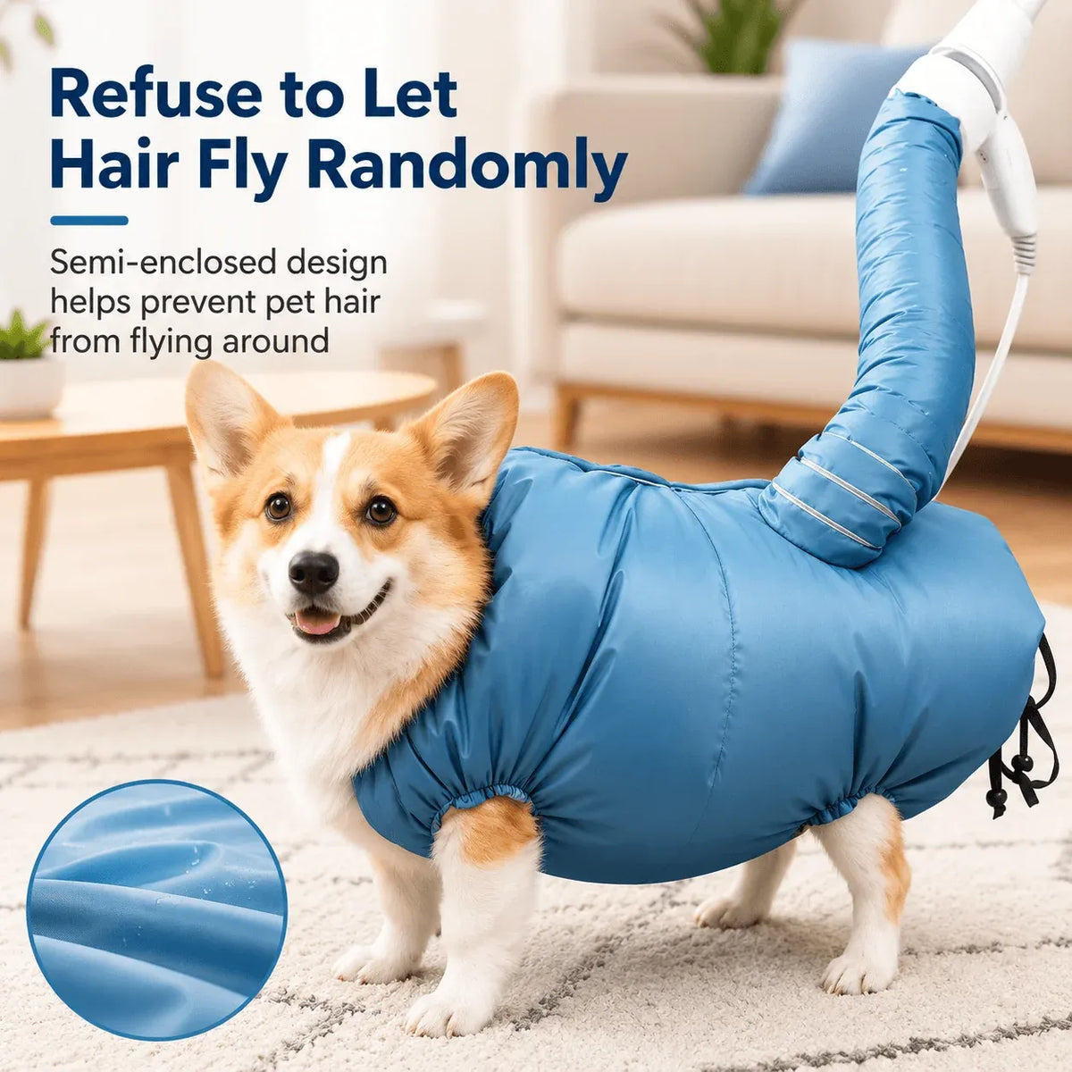 Hands-Free Pet Drying Bag – Quick Drying Towel Bag for Dogs & Cats After Bath